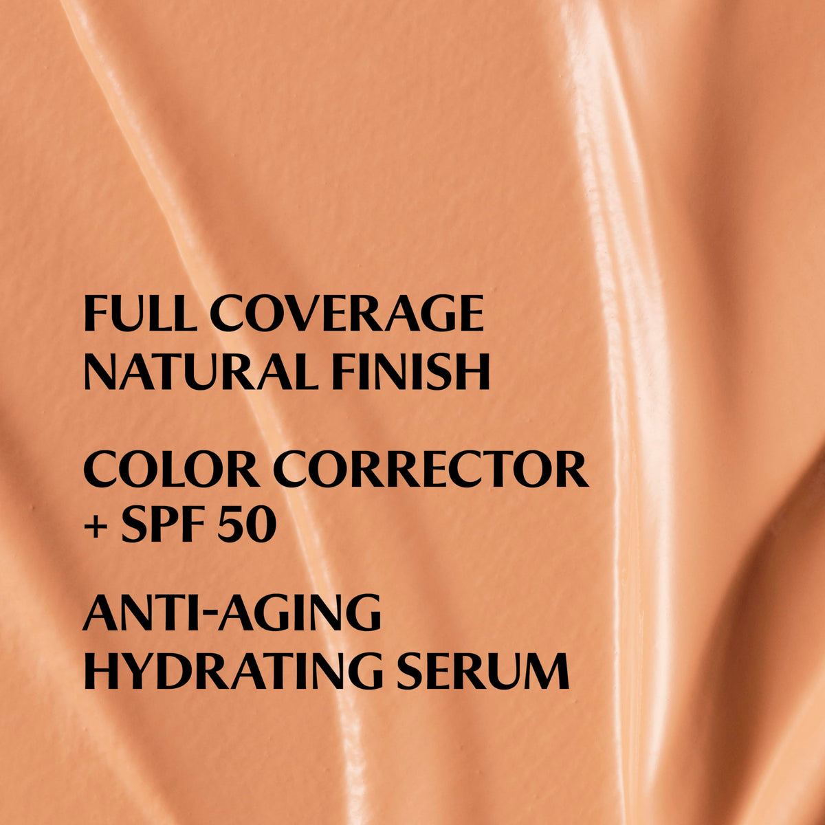 IT Cosmetics close-up texture swirl highlighting hydrating serum finish