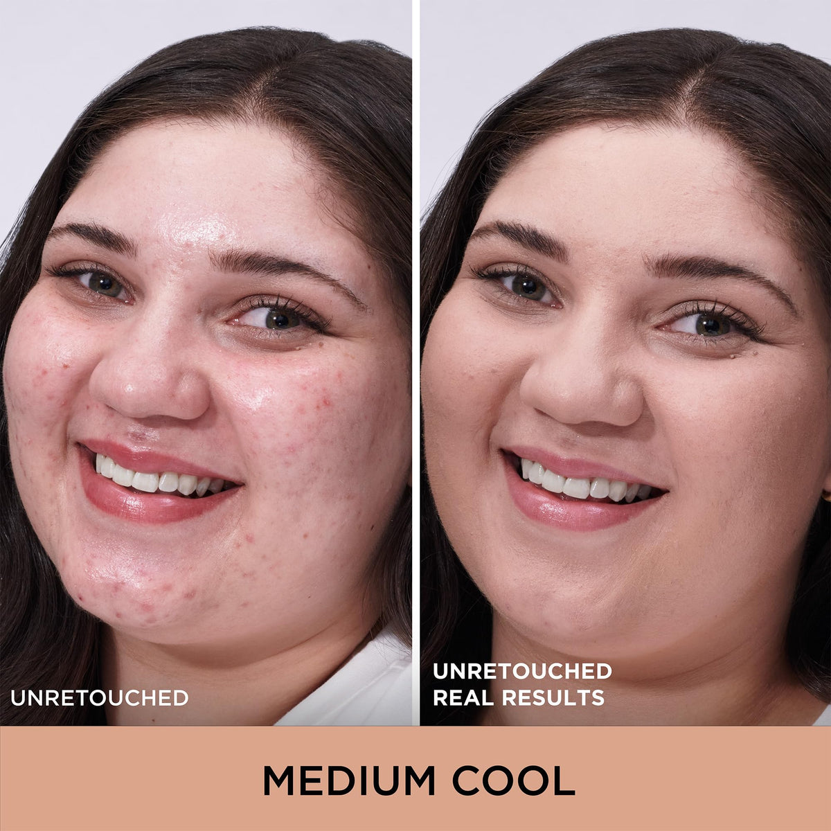 IT Cosmetics medium cool shade swirl showing creamy coverage and blendability