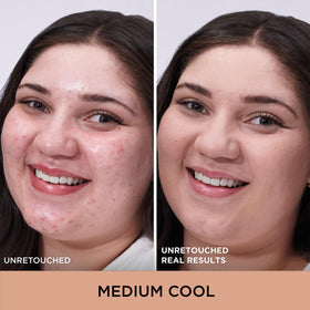 IT Cosmetics medium cool shade swirl showing creamy coverage and blendability