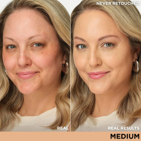 IT Cosmetics pump dispensing CC+ cream demonstrating easy application