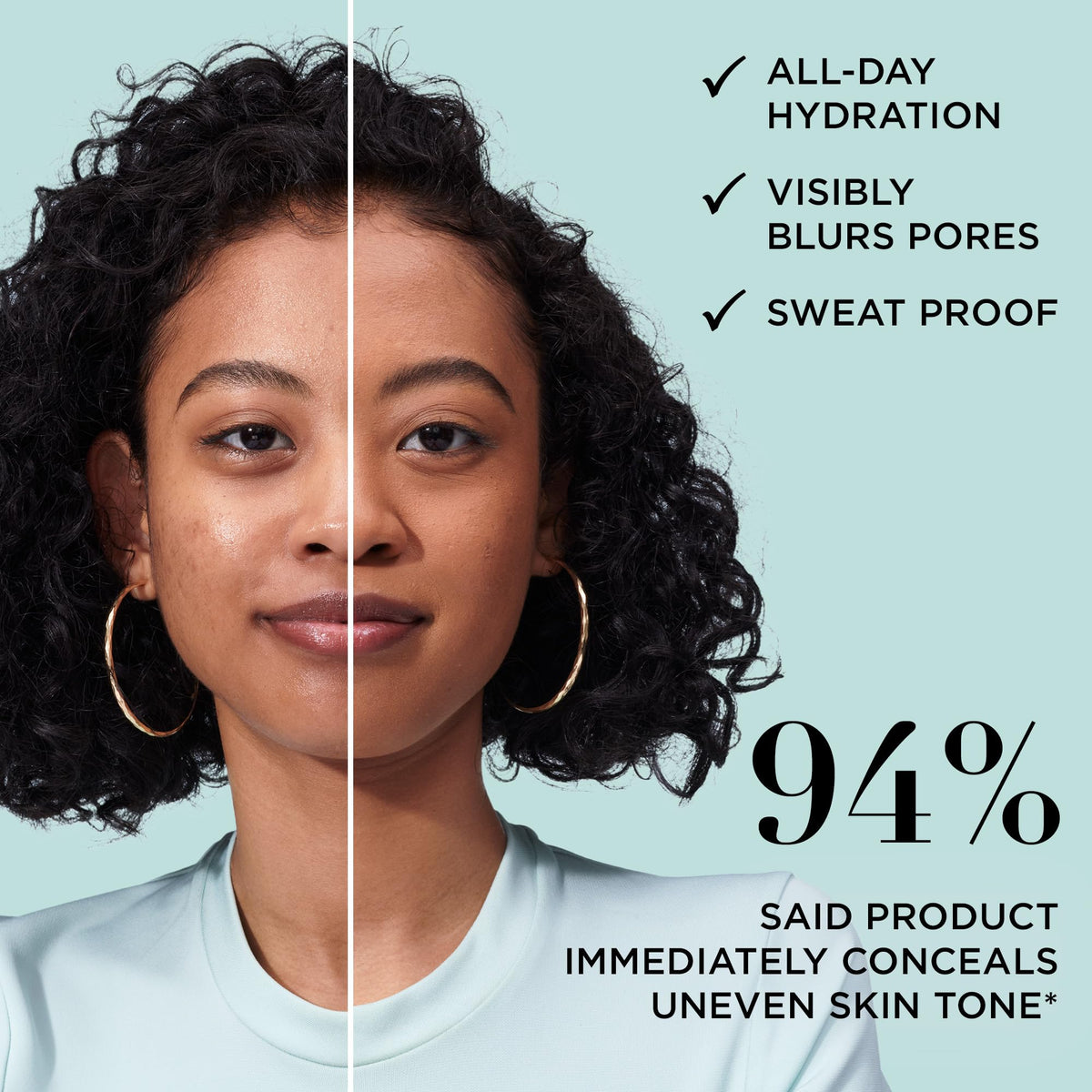 IT Cosmetics close-up label revealing key ingredients and skin-supporting benefits