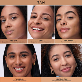 IT Cosmetics before and after on skin showing pore-blurring and matte control