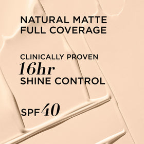 IT Cosmetics texture swatch showing smooth matte finish and pore-blurring benefit