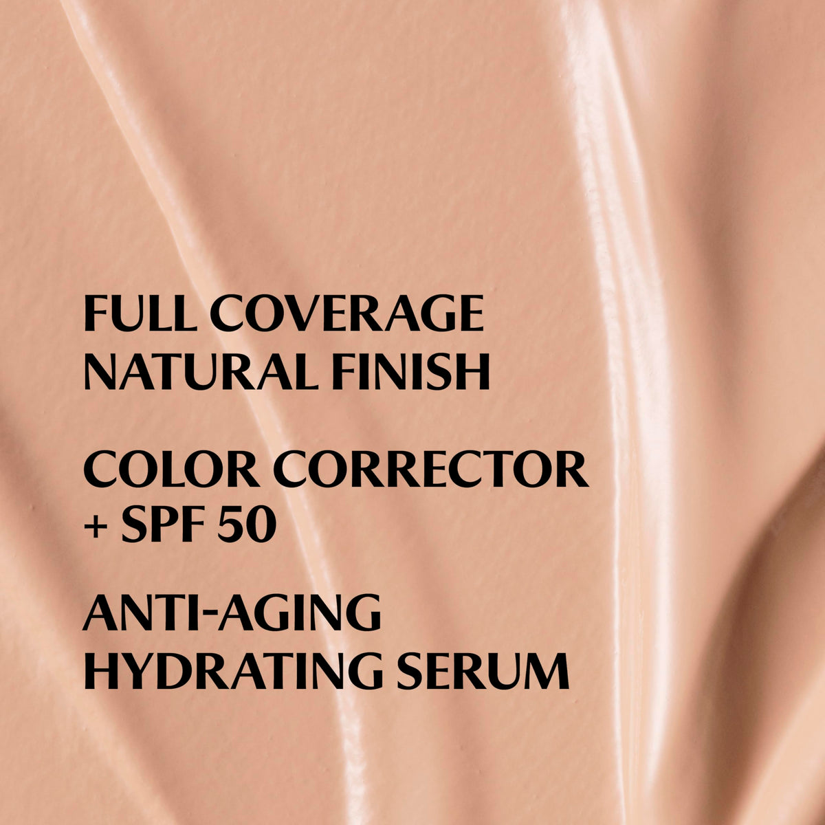 IT Cosmetics CC+ creamy texture swirled on skin showing hydration and blendability benefit