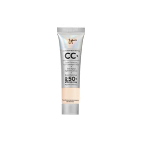 IT Cosmetics travel CC+ front tube shows compact full-coverage benefit