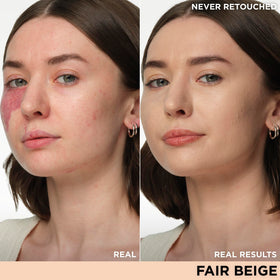 IT Cosmetics cream texture swatch demonstrating blendable coverage and hydrating finish
