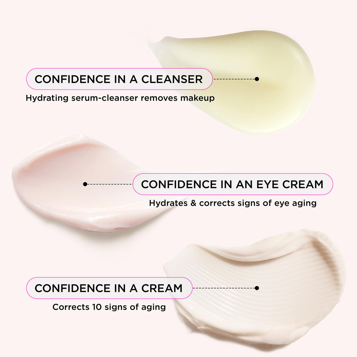 IT Cosmetics Confidence in a Cleanser in use, demonstrating gentle makeup removal