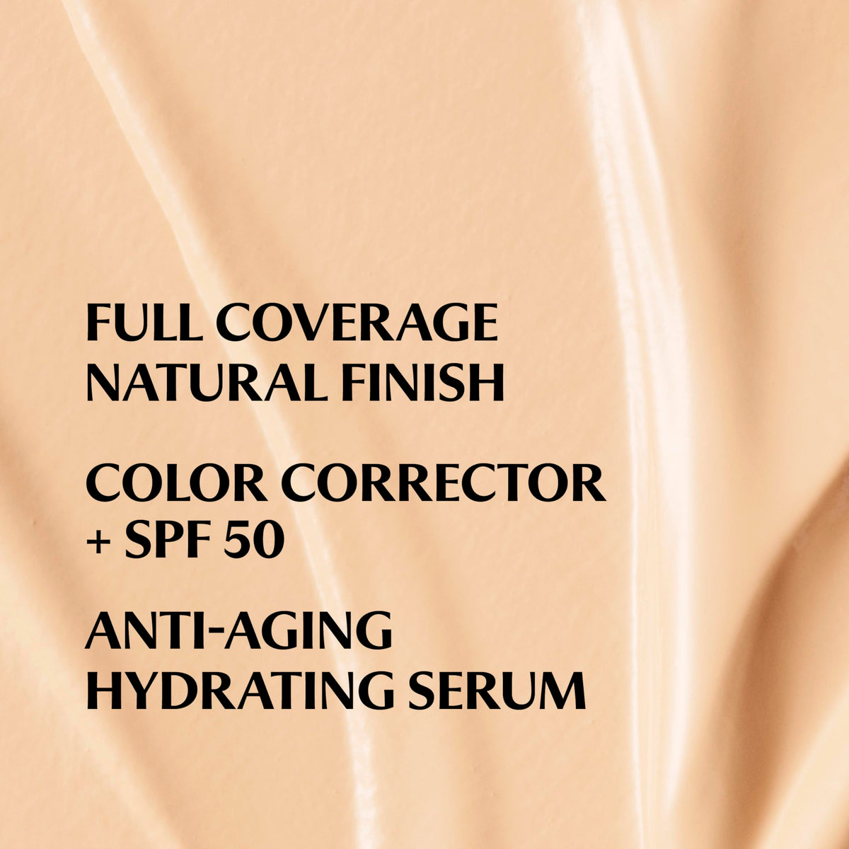 IT Cosmetics cream texture closeup showing smooth, hydrating finish and coverage