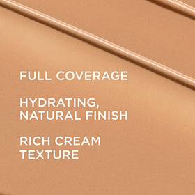 IT Cosmetics creamy tan-neutral texture swatched for smooth, blendable coverage