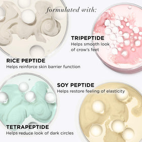 IT Cosmetics eye cream being applied with ring finger for gentle application benefit