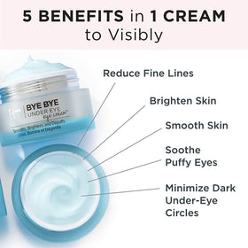 IT Cosmetics product label close-up showing ingredients for visible brightening and barrier support benefit
