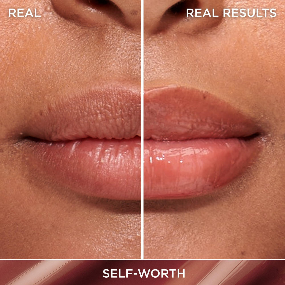 IT Cosmetics lip gloss on model creating luminous, natural-looking shine