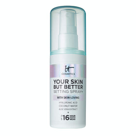IT Cosmetics bottle front view showing label and convenient pump for long-lasting wear