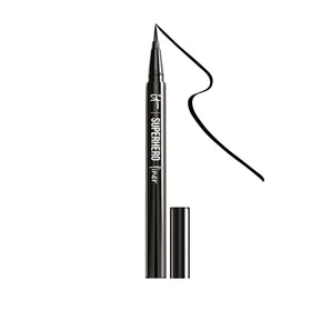 IT Cosmetics eyeliner front packaging showing pen and cap for travel-ready convenience