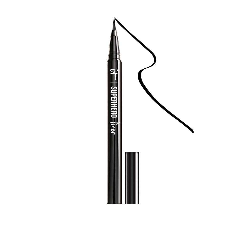 IT Cosmetics eyeliner front packaging showing pen and cap for travel-ready convenience