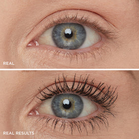IT Cosmetics Superhero Mascara wand close-up showing brush shape for lift and separation