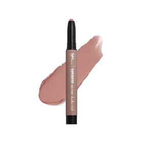 IT Cosmetics front packaging of Superhero No-Tug stick showing compact design and convenience
