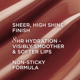 IT Cosmetics gloss texture swatched on hand showing smooth hydration