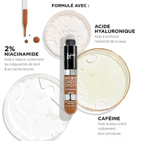 IT Cosmetics creamy concealer texture swirled to show smooth, hydrating finish