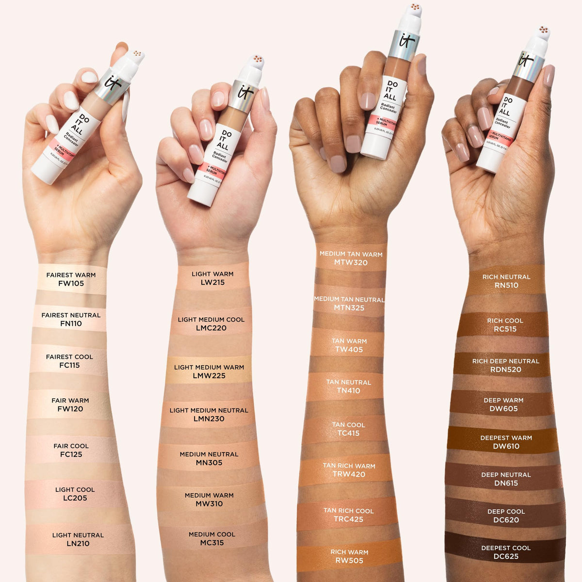 IT Cosmetics under-eye before and after demonstrating brightening and concealment benefit