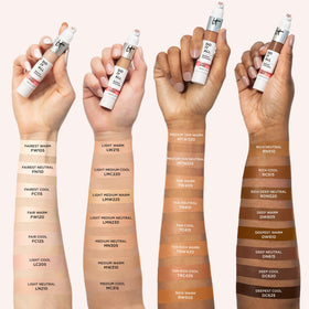 IT Cosmetics under-eye before and after demonstrating brightening and concealment benefit