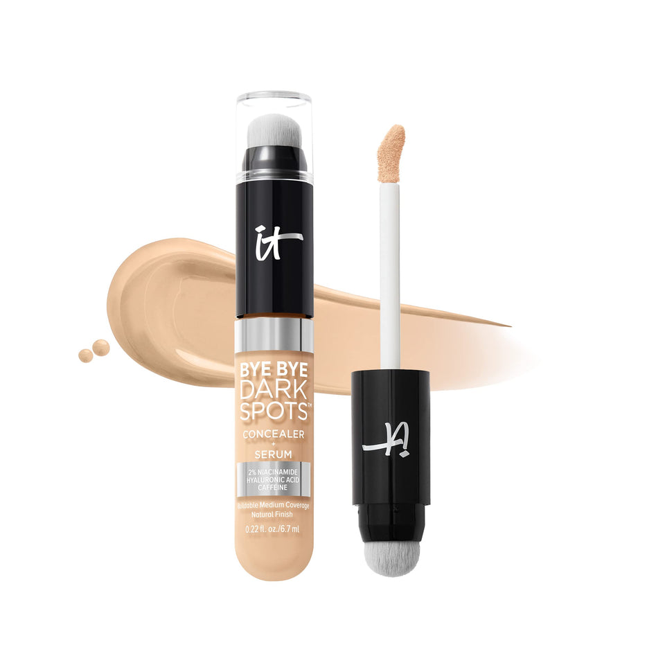 IT Cosmetics front packaging showing shade and travel-friendly size benefit