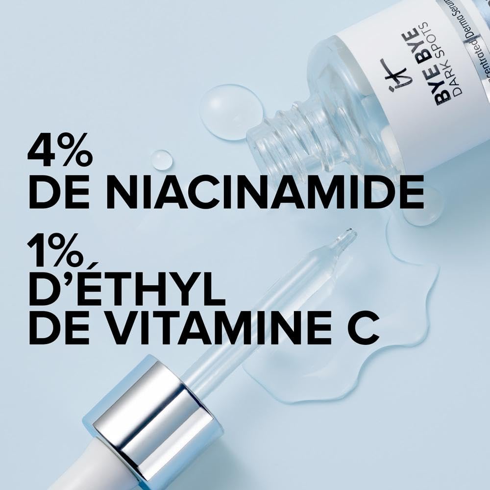IT Cosmetics applying serum to cheek demonstrating easy daily use