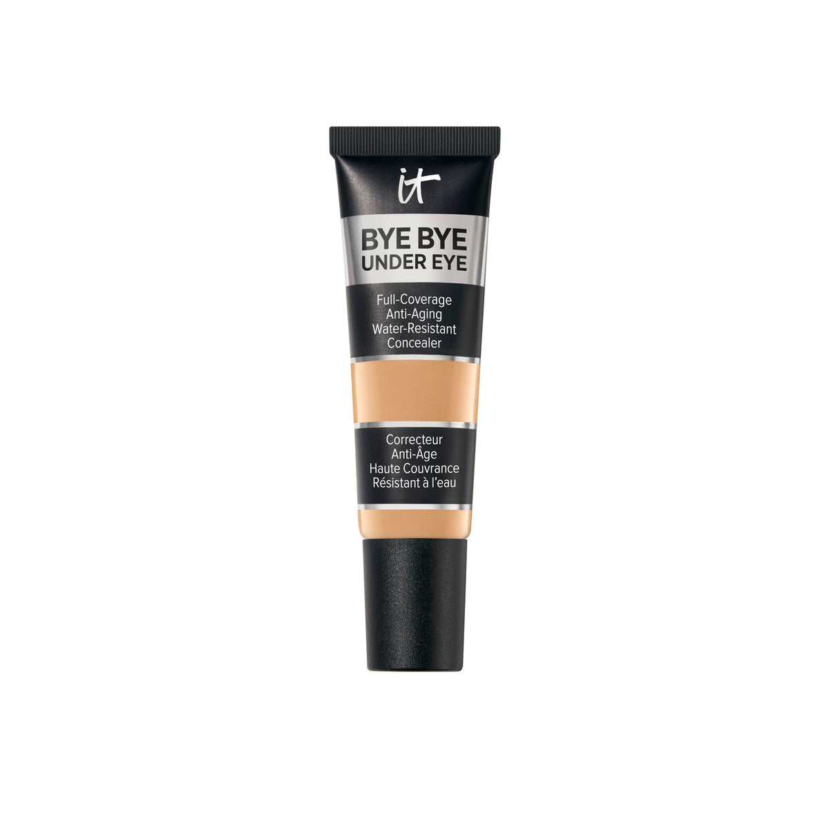 IT Cosmetics front packaging of Bye Bye Under Eye Concealer showing label and shade; clear product ID and confidence