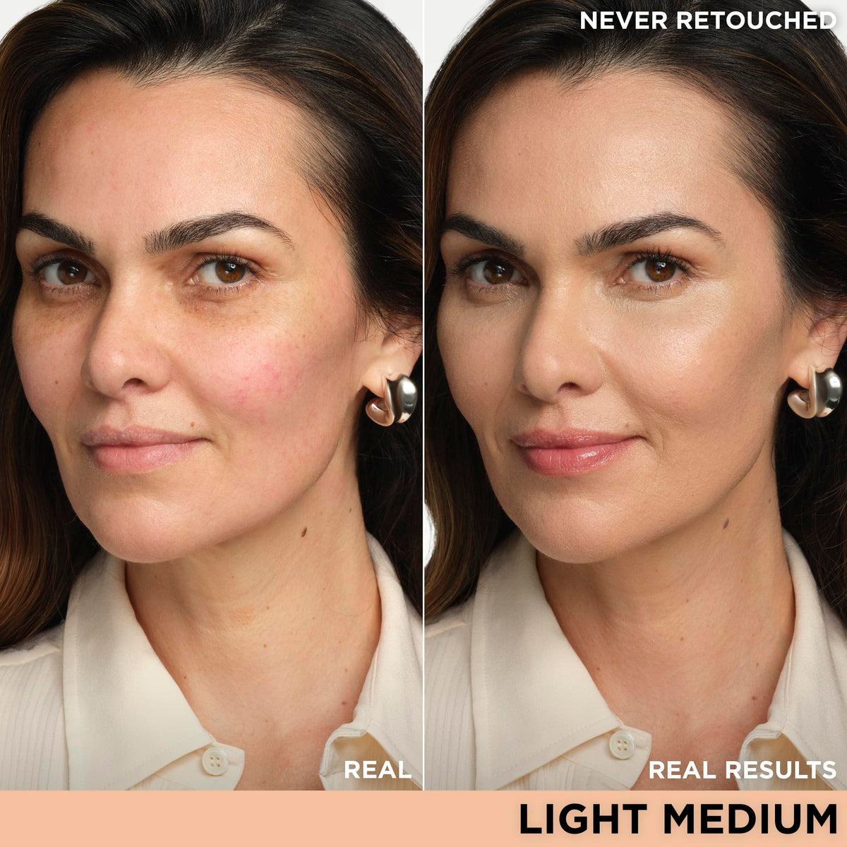 IT Cosmetics cream texture close-up showing smooth hydrating finish benefit