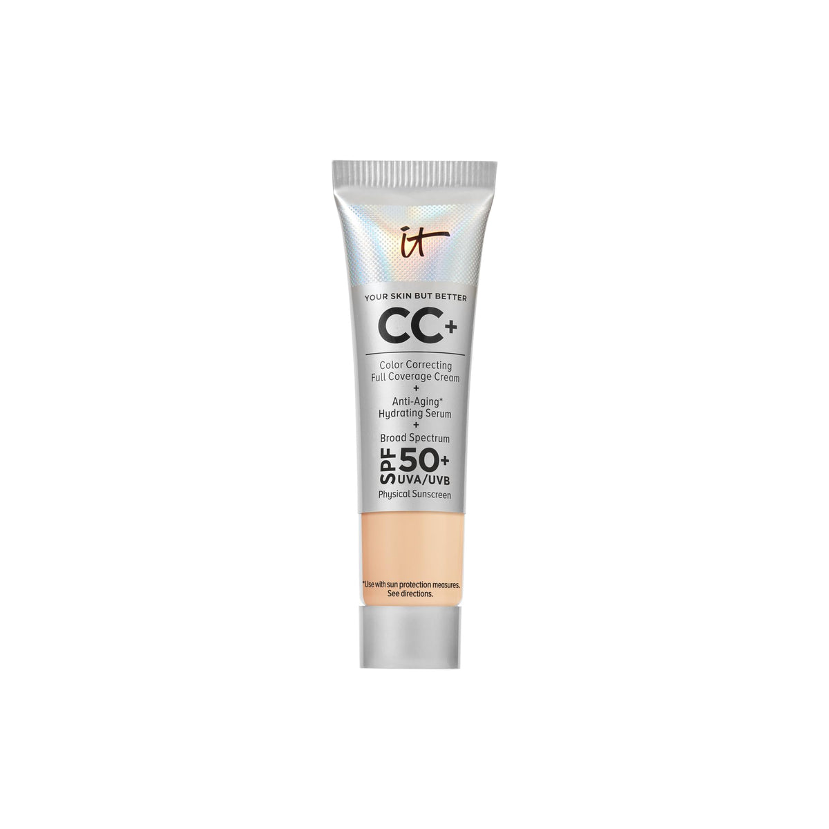 IT Cosmetics front packaging showing travel-size convenience and protection