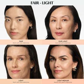 IT Cosmetics swatches on arm demonstrating Light Medium shade and buildable full coverage benefit