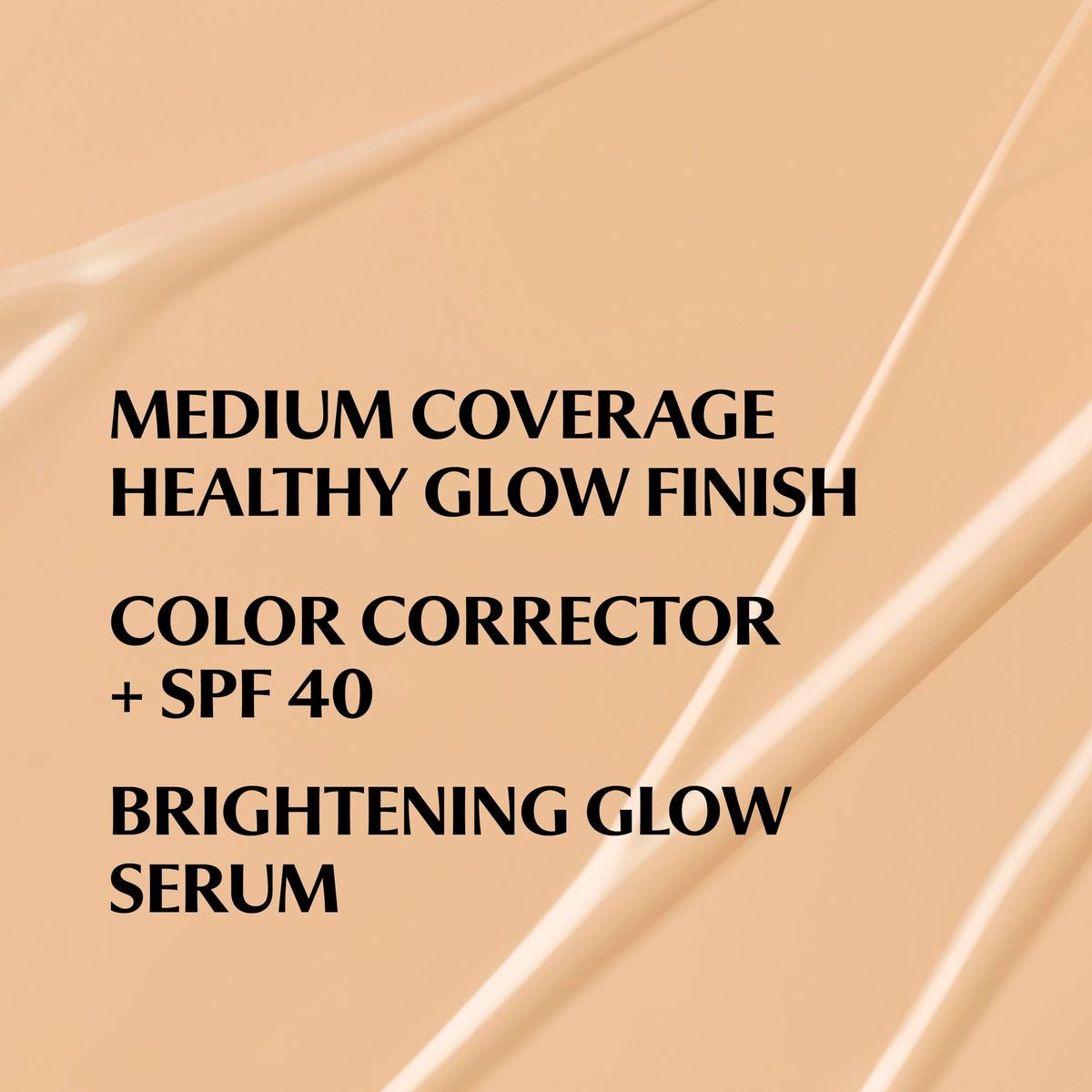 IT Cosmetics texture swirl of formula illustrating lightweight, dewy finish