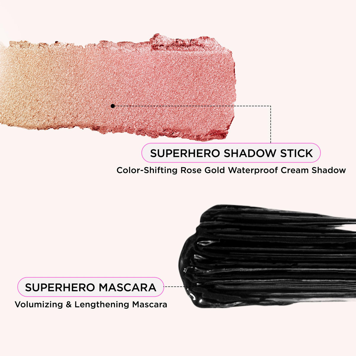 IT Cosmetics Superhero mascara wand detail showing bristles for volumizing and lengthening lashes