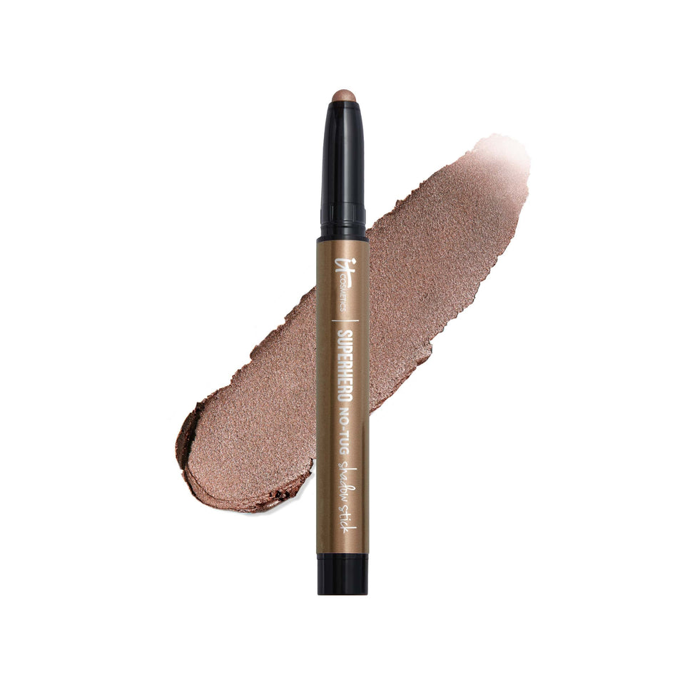 IT Cosmetics Superhero stick front packaging showing shade and finish for easy identification