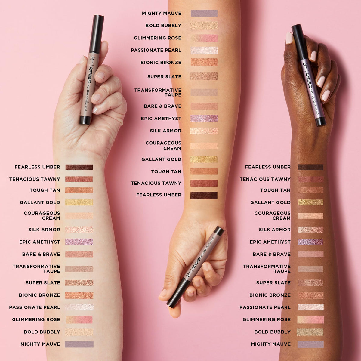 IT Cosmetics open cap and visible tip highlighting no-tug technology for gentle use