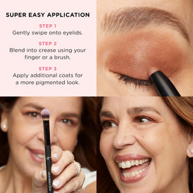 IT Cosmetics stick beside brushes and mascara suggesting quick everyday routine