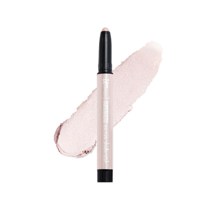 IT Cosmetics front packaging showing the Superhero No-Tug stick for quick application benefit