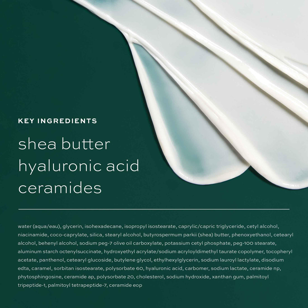 ITK cream texture close-up showing rich buttery feel for deep hydration benefit