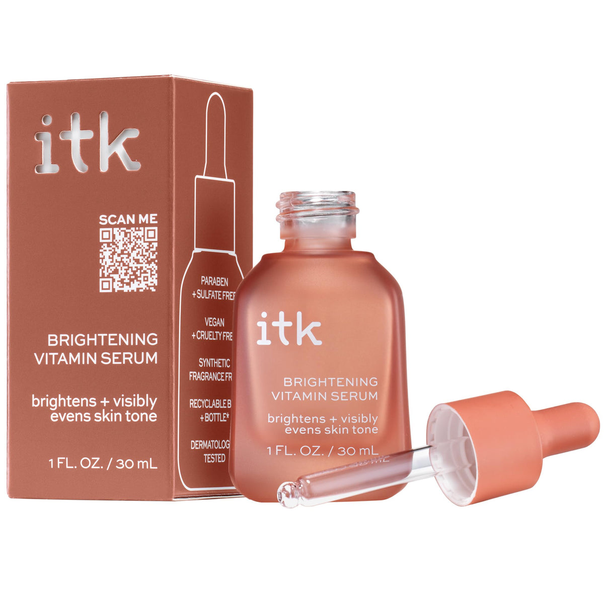 ITK product label close-up listing key ingredients and safety benefit
