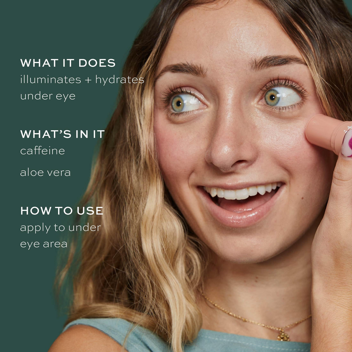 ITK lifestyle morning routine on bathroom counter for refreshed eyes