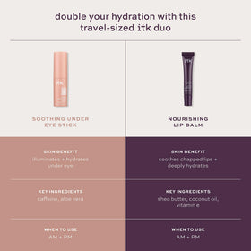 ITK shea butter lip balm tube close-up highlighting smooth applicator