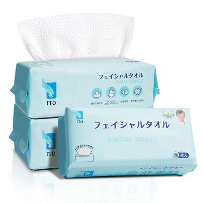 ITO CORPORATION front packaging showing pack of face towels and convenience