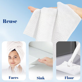 ITO CORPORATION towel in bathroom lifestyle setting showing quick makeup removal
