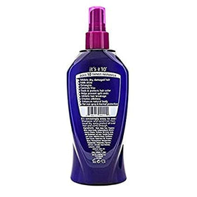 It's a 10 back label listing ingredients and directions for confident use