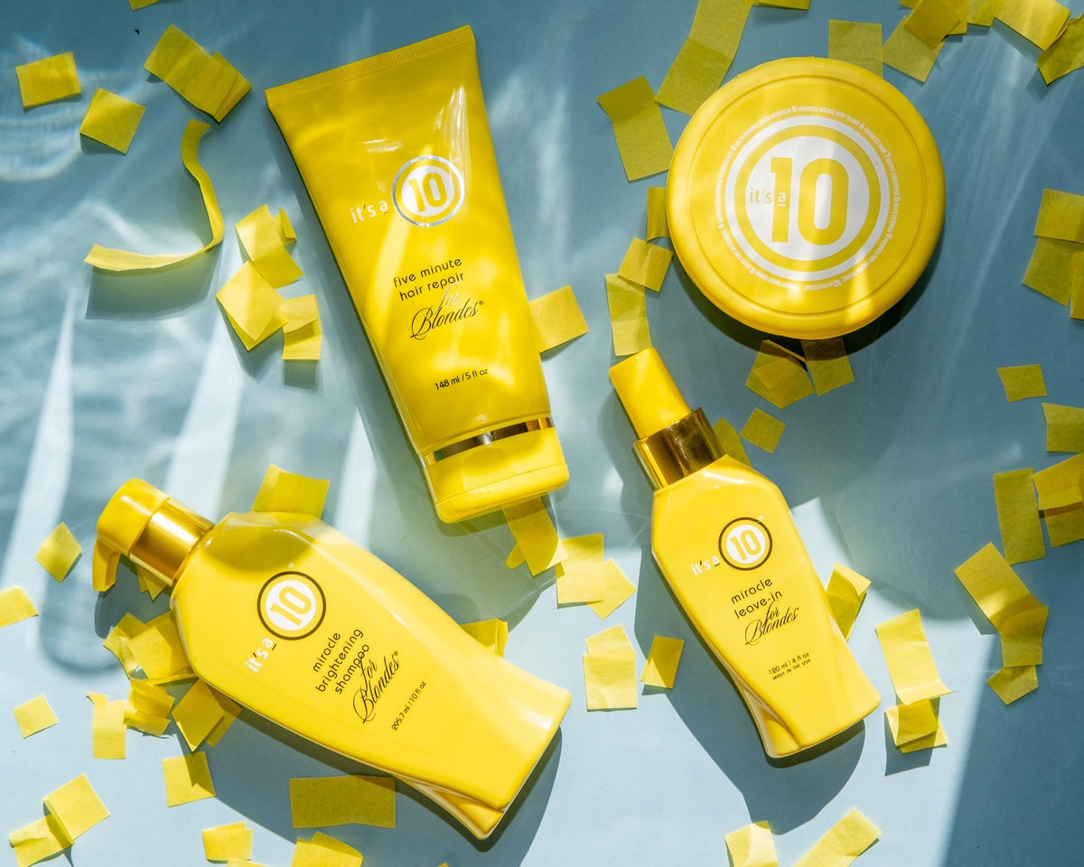 It's a 10 applied to blonde hair mid-application for visible tone refresh