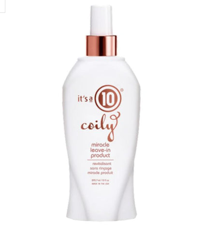 It's A 10 Haircare front bottle showing label and 10 ounce size for quick identification and benefit