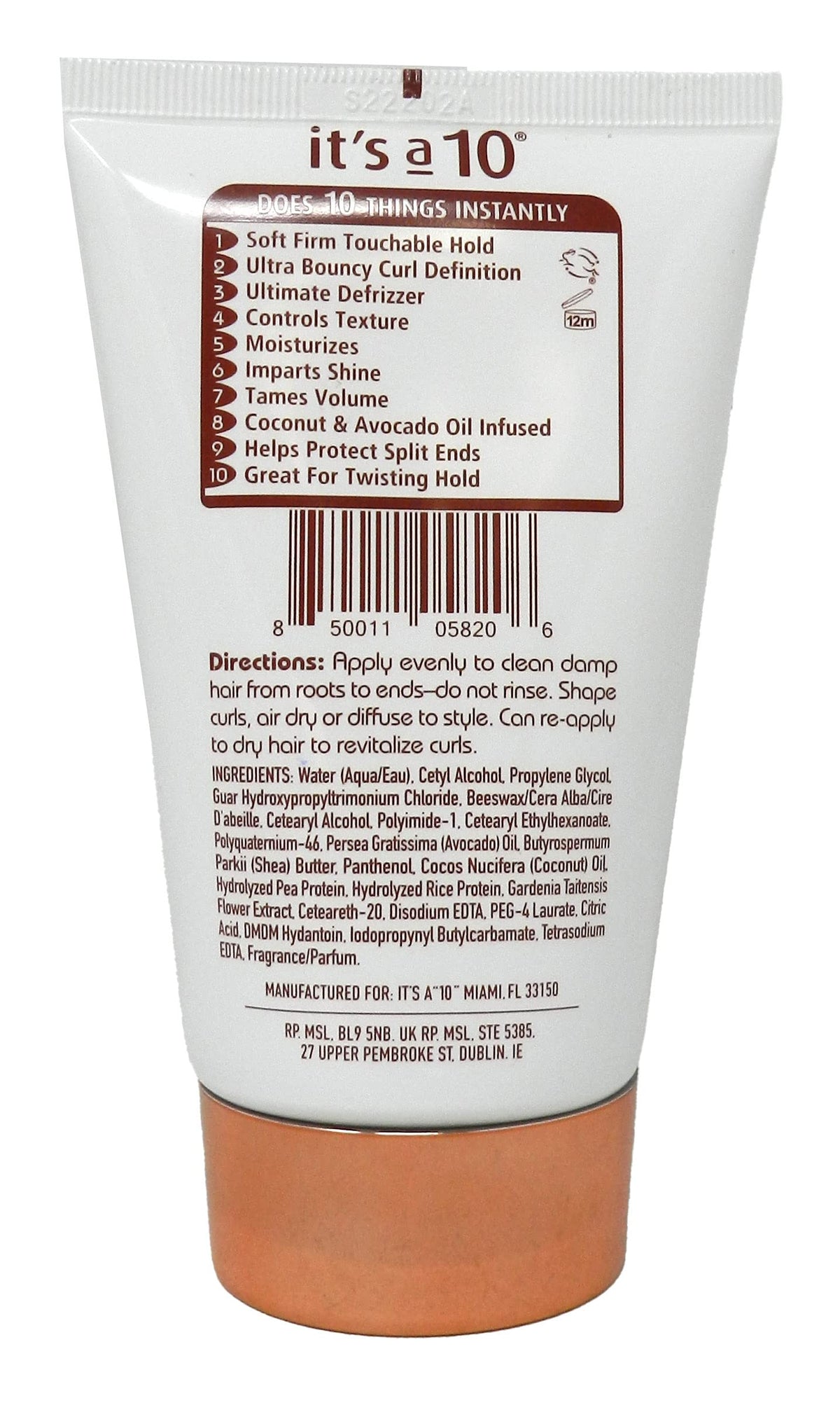 It's a 10 Haircare Coily Miracle Curl Cream texture close-up highlighting creamy slip and hydration