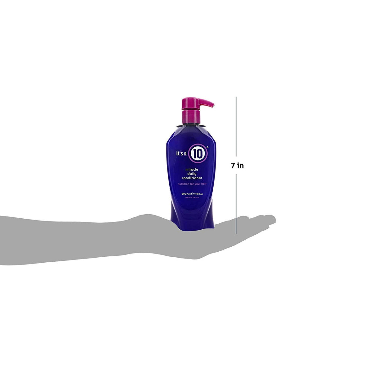 It's a 10 creamy conditioner texture close-up showing lightweight, non-greasy moisture