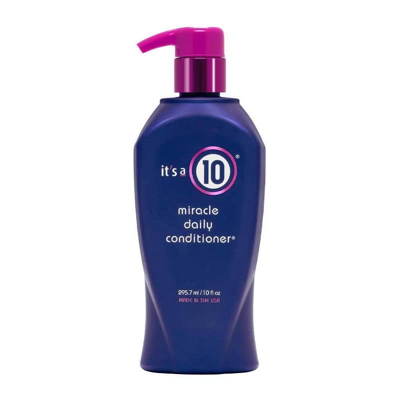 It's a 10 Haircare conditioner texture on hand showing creamy slip for easier detangling