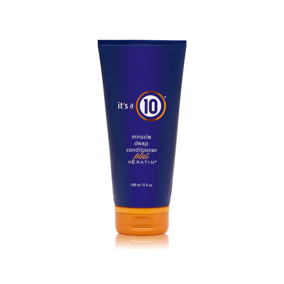 It's A 10 Miracle Deep Conditioner front packaging showing 5 oz jar and label benefits